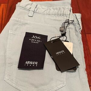 Armani slim fit J06 jeans- light blue color